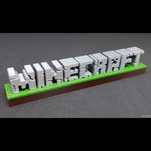 Minecraft 3D logo 3D model