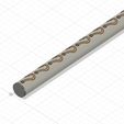 render.jpg Fishing Hook Slimline Pen Blank Mould for Resin