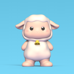 Cod250-Standing-Sheep-1.png 3D file Standing Sheep・3D printer design to download