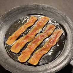 3A19959D-669E-468F-BA76-64C55C600459.jpeg Sizzling Bacon Frying Pan Magnet or Keychain