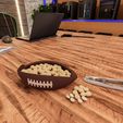 SUPER-BOWL-SNACKS-BOWL-2.jpg Fútbol Snack Bowl - Super Bowl Party STL File