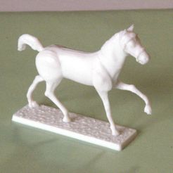 D4G10T1Q3_1.JPG Download file Napoleonic figures 40mm Long trotting horse • 3D printer template, Rio31