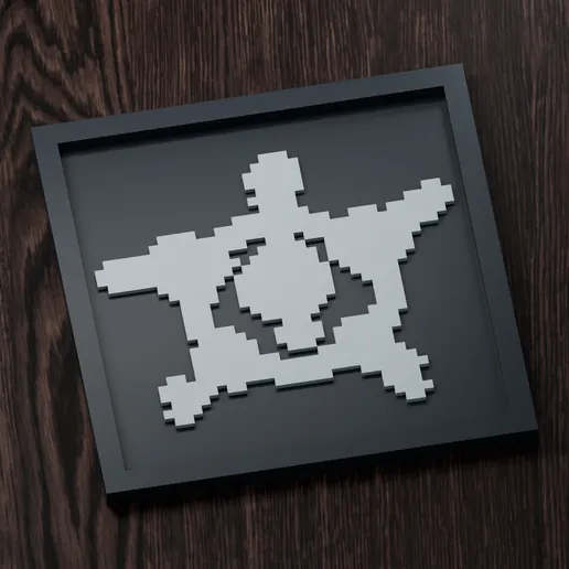 Klefki - Pokemon Silhouette Frame | Box sprite | STL