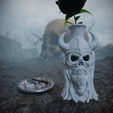 viking_white.png Skullroot Viking Urn