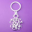 40mmBottleRingWithCovid19KeepCalmAndDrinkOnCoronavirusWineBottleTag3DPrintPhoto.jpg Covid-19 Keep Calm And Drink On Coronavirus Wine Bottle Gift Tag