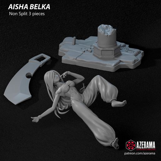 Aisha_NonSplit.jpg Aisha STL Ready for 3D Printing