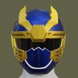 1.jpg Power ranger blue navy Ninja storm helmet