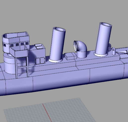 V108 - German torpedo boat - 3D model önizlemesi