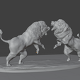 pose-2-5.png Lions fighting statue stl 3d print file