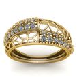 1.jpg Anel de diamante de noivado elegante Modelo para impressão 3d