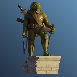 Leo_0.png 3D-Datei Teenage Mutant Ninja Turtles - Leonardo・3D-druckbare Vorlage zum herunterladen