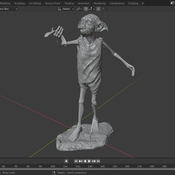 STL file FUNKO DOBBY - HARRY POTTER 👽・3D print design to download・Cults