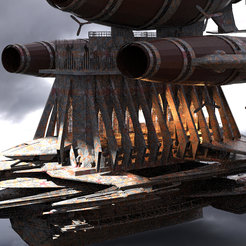 cathedral-ship-1.4165.png OBJ file Red Royal Dragon Cathedral Ship・Design to download and 3D print, aramar