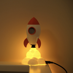Capture d’écran 2019-09-10 à 14.27.23.png Free STL file Sleep Traning Rocket Clock・Object to download and to 3D print, sidneylopsides