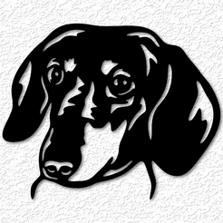 project_20230604_1434583-01.png STL-Datei dachshund wand kunst weenie hund wanddekor 2d kunst・3D-Drucker-Vorlage zum herunterladen