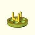 a42a322a3c78c14709d30a2edbd5ee08.png Parametric pulley with studs for slip ring for use in POV display