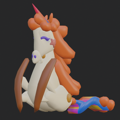 LICORNE-BOUDE.png Télécharger fichier STL 1ere serie licorne candy crush • Modèle imprimable en 3D, Majin59