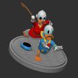 ZBrush-Document4.jpg Homage to Don Rosa. Donald Duck chased by Uncle Scrooge McDuck.