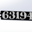 5.png The Promised Neverland KEYCHAIN NUMBERS NORMA,RAY AND EMMA