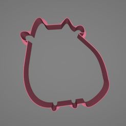 بوشن .f3d صوره.JPG 3MF file pusheen cat cookie cutter・3D printable model to download