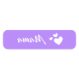 JG_bookmark_mama.stl Bookmark - Hearts - Mama / Mom