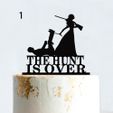 1.jpg Cake Topper Adorno Torta - boda Casamiento Cazador - The hunt is over