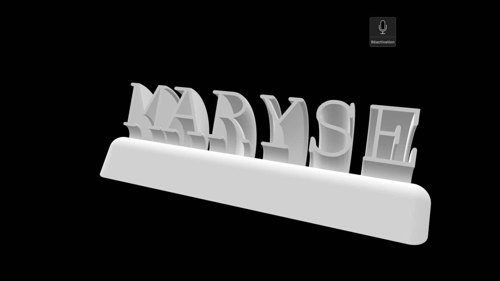 Free STL file First name in 3D・3D print object to download・Cults