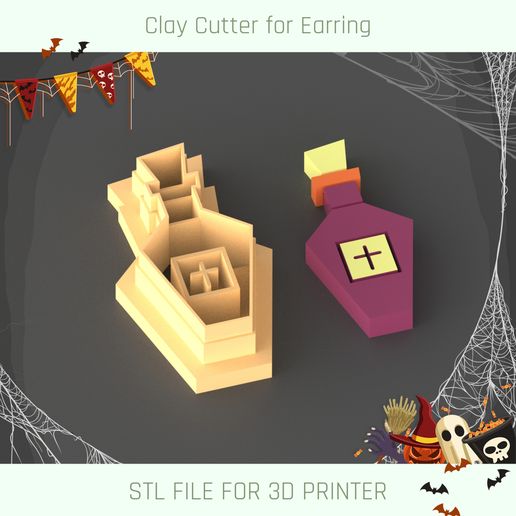 Halloween Potion Clay Cutter 3D model
