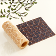02.png Retro Texture Roller no.1 | Seamless Polymer Clay Texture Roller | Embossing Roller | Vintage Texture Roller for Polymer Clay | Clay Tools |