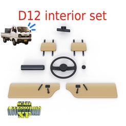 D12-interior-WPL-RC-SAXF.jpg Archivo STL D12 interior WPL RC 1/10 1/16・Plan de impresión en 3D para descargar