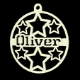 Oliver.png UK Names Christmas Xmas Decoration