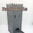 Castle-Dice-Tower-01-all-01a.jpg Castle Dice Tower, Ready to Print, Pre Supported, DIGITAL DOWNLOAD