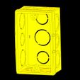 CAIXA-4X2.jpg 4x2 PVC Conduit Box for 3/4 and 1/2 Conduit - 3D STL Model for Building Electrical Installations