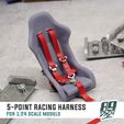 4.jpg 5-Point Racing Harness Set for 1:24 scale models