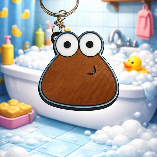 pou keychain