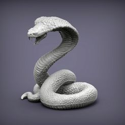cobra-3d-model-6948d9a25f.jpg Файл 3D cobra 3D print model・3D-печатная модель для загрузки