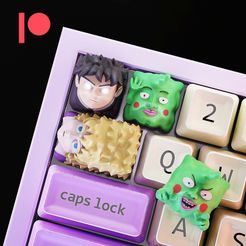 portada.jpg Mob Psycho 100 Keycaps - Mechanische Tastatur