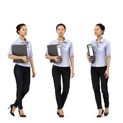 rp_mei_posed_001_Header.jpg Mei Posed 001 - Standing Office 3D Women holding Binder