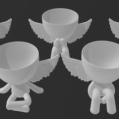 Angel_Pack.png STL-Datei BUNDLE Angel - Robert Pflanzer - LITTLE PEOPLE PLANTERS・3D-Drucker-Vorlage zum herunterladen