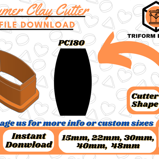 Barrel Polymer Clay Cutter | PC180 3D model