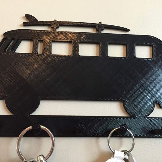 🚌 VW Bus Key Rack・Free STL File for ・Cults