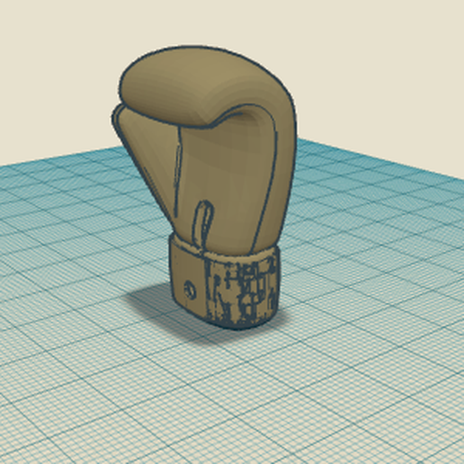 Box glove key ring 3D model