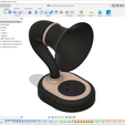 Fusion360_1 - Copie.PNG Archivo STL Gramazon 3rd Gen V2 - Amplificador Amazon Echo Dot 3・Diseño imprimible en 3D para descargar
