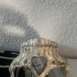 Máscara de calavera articulada