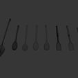 12.jpg Spoon 3D Model Collection