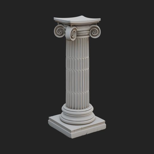 Fluted Stone Column Design 24 - 3D Print Model