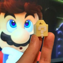 kRxU5SF4SEWjJWWgro0LBw.jpg Free STL file Cube Mario question・3D printable design to download