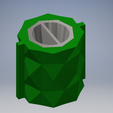 Ensamble Molde 01.png Octagonal mold LOW POLY - for cement or plaster pots
