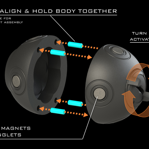 Slide3.PNG Ghost Fully Detailed Model, LED Illuminated, Fully printable without supports!