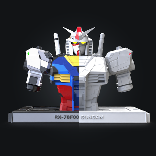 🤖 GUNDAM BUST RX-78F00 3D print model 3D print model・ STL